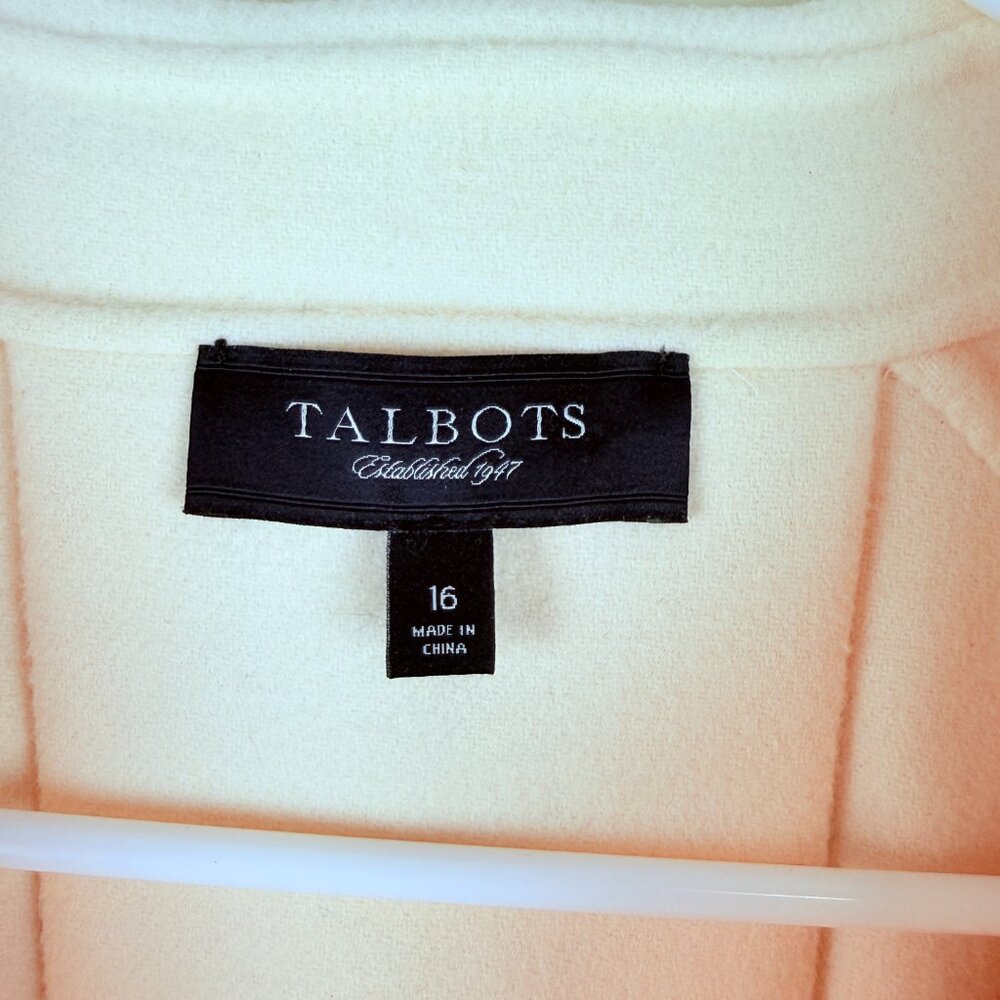 Talbots 90% Wool Button-Front Jacket Pea Coat - L… - image 7